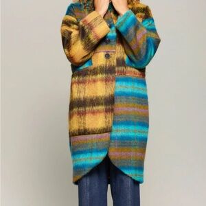 Lisa Bayne Colorful Teddy Jacket for Women